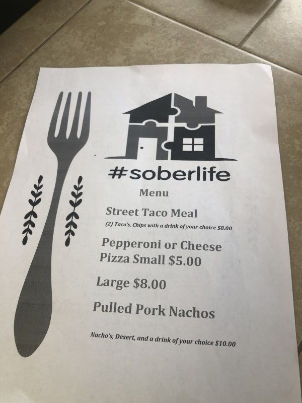 #soberlife food truck - Menu 1