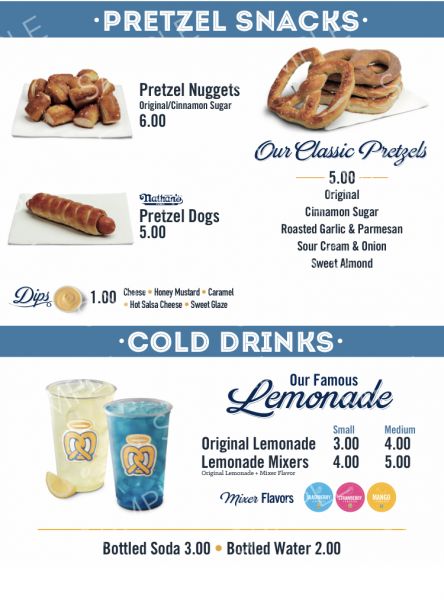 Auntie Anne’s - Menu 1