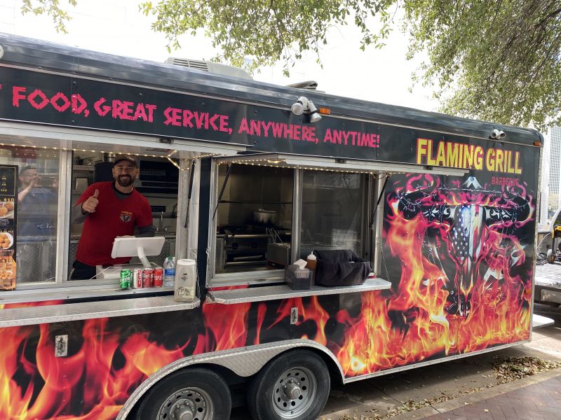 Garland food truck Flaming Grill Barbecue Garland, TX