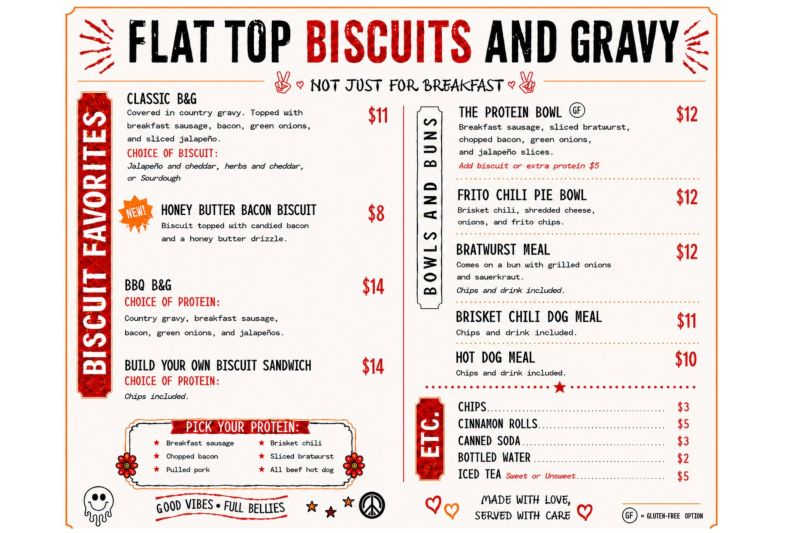 Flat Top Biscuits & Gravy - Menu 1