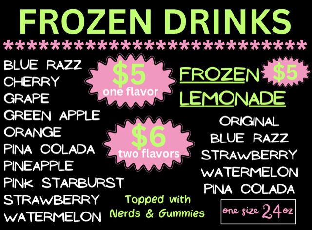 Frozen Frog - Menu 3