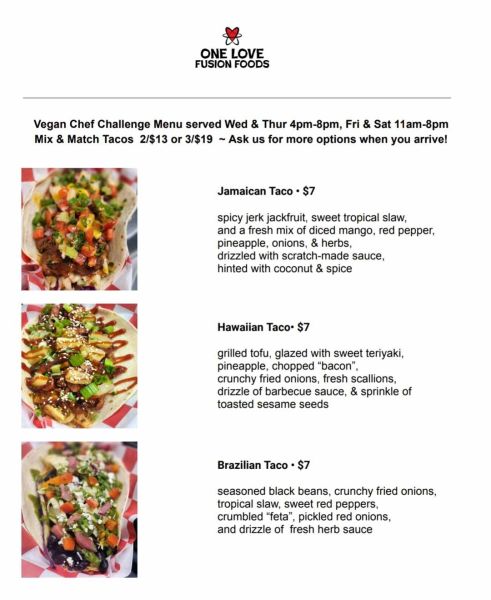 One Love Fusion Foods - Menu 3
