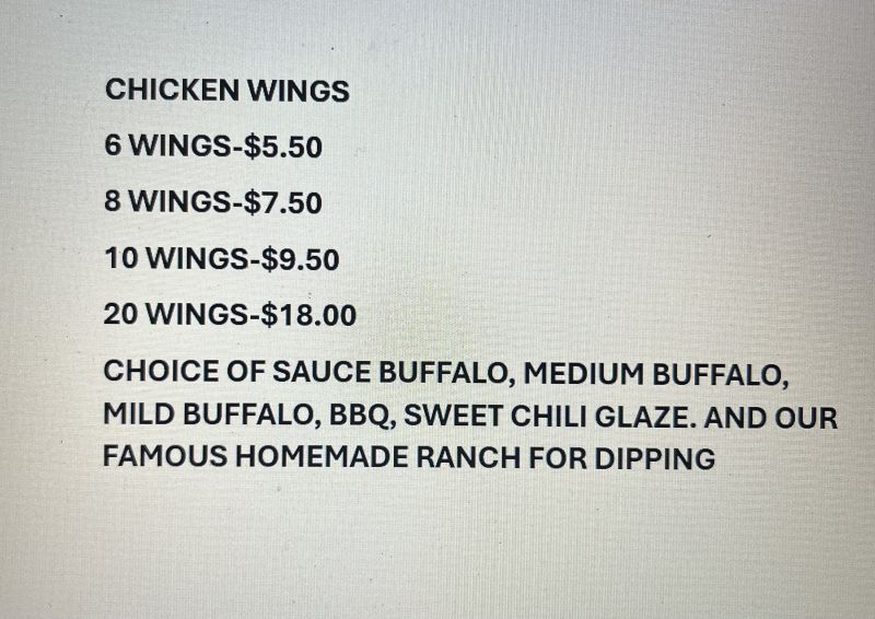 SANDERS KITCHEN - Menu 3