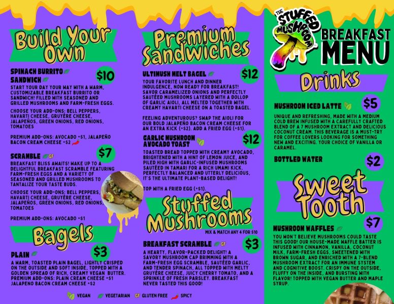 The Stuffed Mushroom - Menu 3