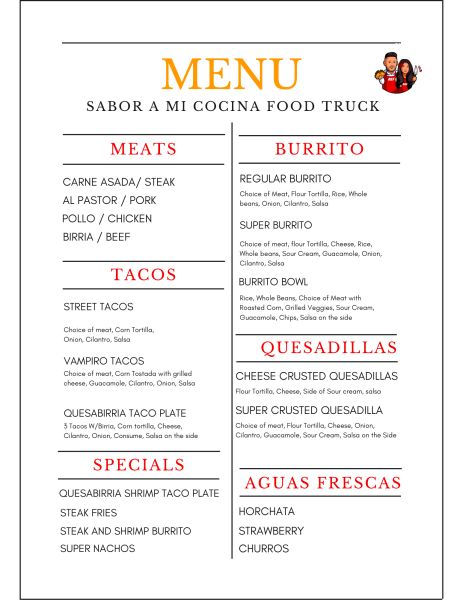 SABOR A MI COCINA A&F - Menu 3