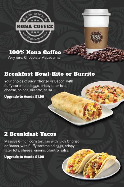Chronic Tacos Truck - Menu 3