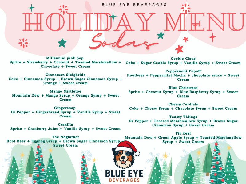 Blue Eye Beverages - Menu 3