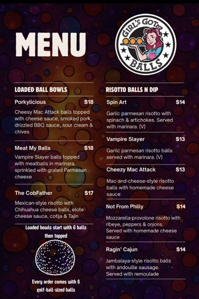Girl’s Got Balls - Menu 3