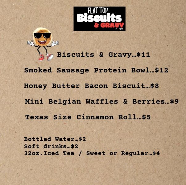 Flat Top Biscuits & Gravy - Menu 3