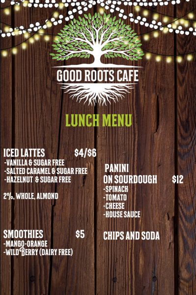 Good Roots Cafe - Menu 2