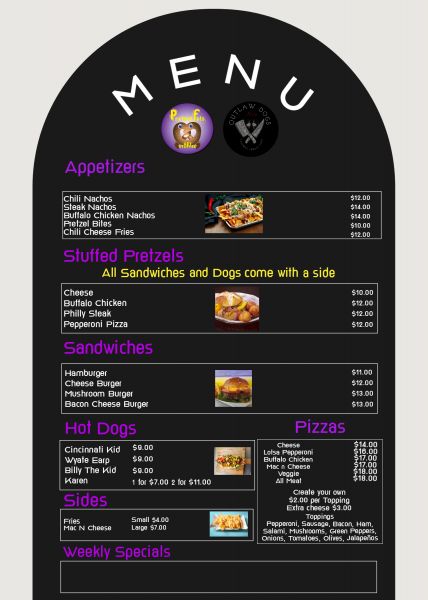 Pretzelfuls LLC - Menu 2