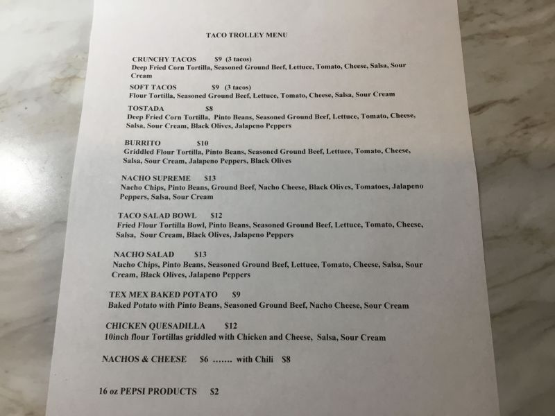 Taco Trolley - Menu 2