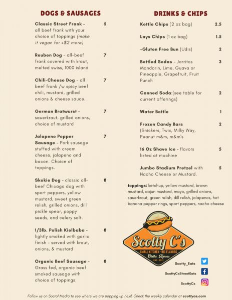 Scotty C's Street Eats - Menu 2