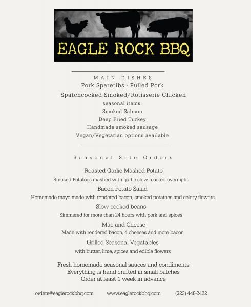 Eagle Rock Bbq - Menu 2