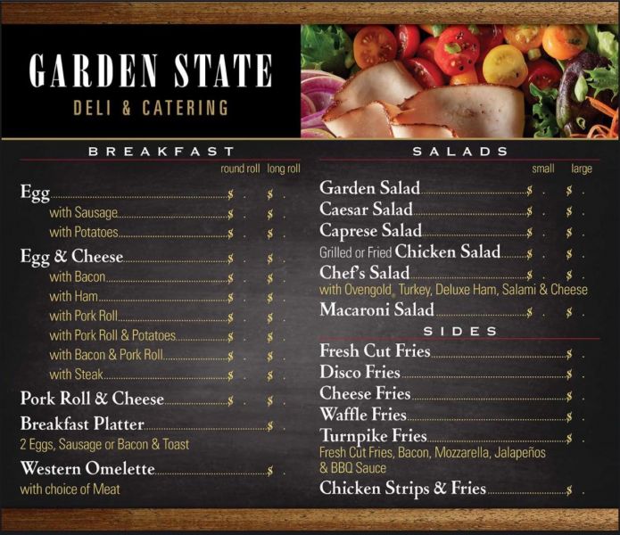 Garden State Deli & Catering - Menu 2