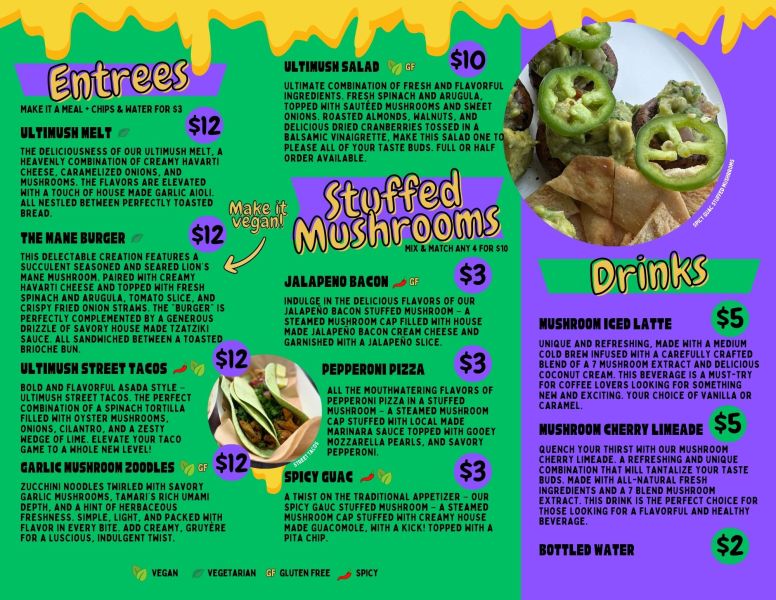The Stuffed Mushroom - Menu 2
