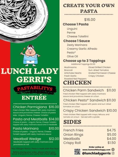 Lunch Lady Gerri’s - Menu 2