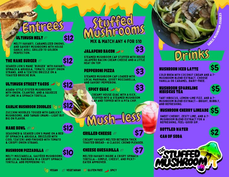 The Stuffed Mushroom - Menu 2