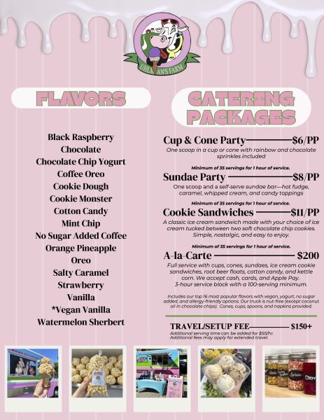 Uhlman’s Ice Cream - Menu 2