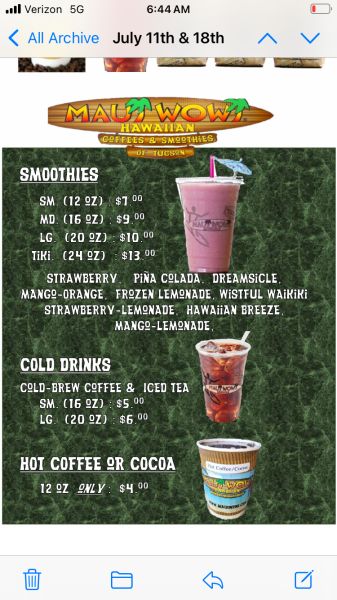 Maui wowi of Tucson