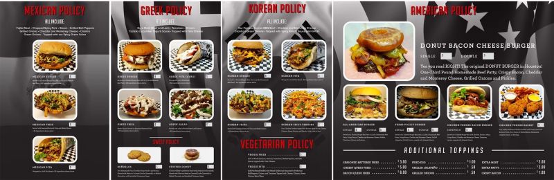 Foreign Policy Food Truck - Menu 1
