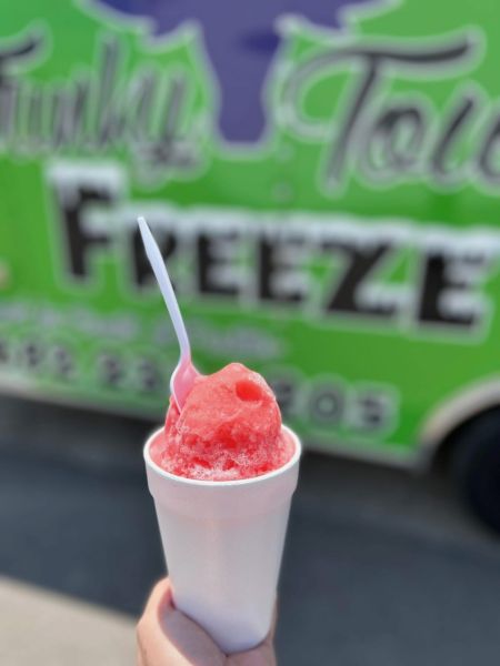 Funky town freeze and the little ice cream truck