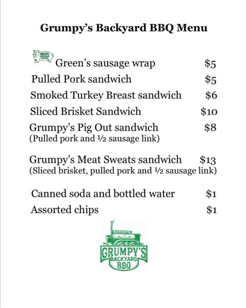 Grumpy's Backyard BBQ - Menu 1