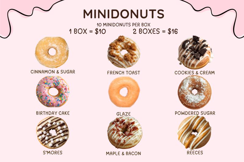 Holeydonuts Minidonuts - Menu 1