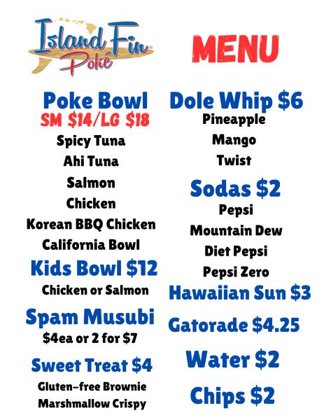 Island Fin Poke - Menu 1
