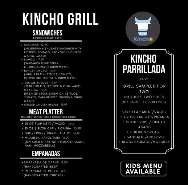 Kincho Grill - Menu 1