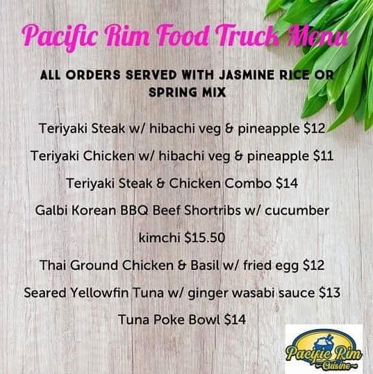 Pacific Rim Cuisine - Menu 1