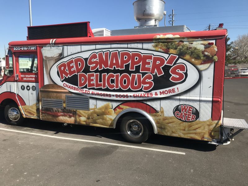 Red snappers delicious burgers ,Dogs,Shakes & More ! - Logo