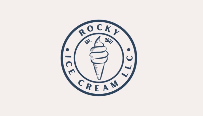 ROCKY ICE CREAM - Logo