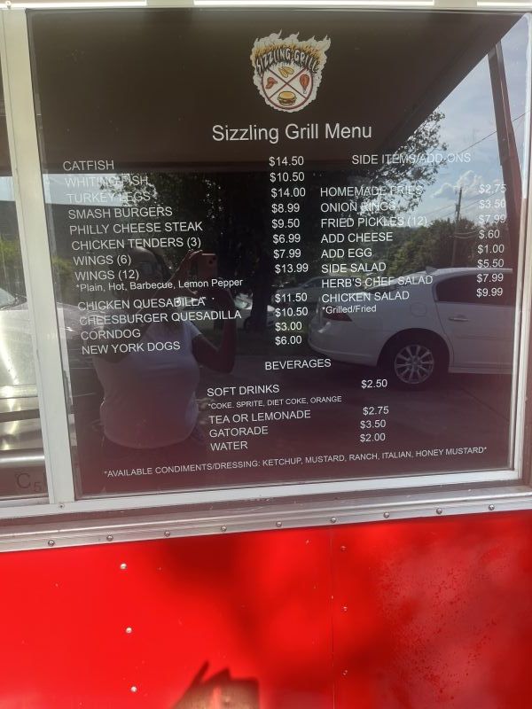 Sizzling Grill - Menu 1