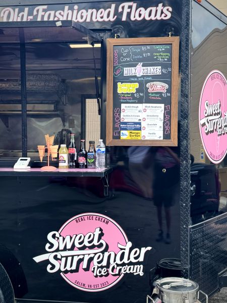 Sweet Surrender Ice Cream - Menu 1
