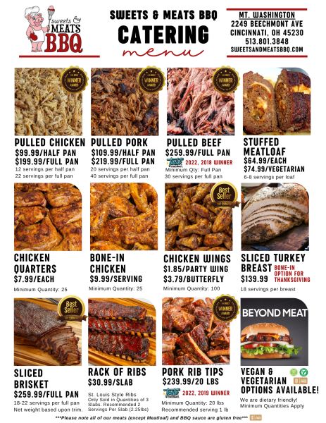 Sweets & Meats BBQ - Menu 1