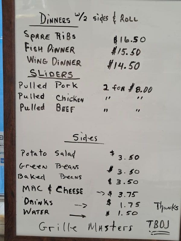 The Grillemaster Smoked Barbecue & Catering - Menu 1