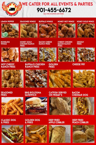 Wings On The Fly Food Truck - Menu 1
