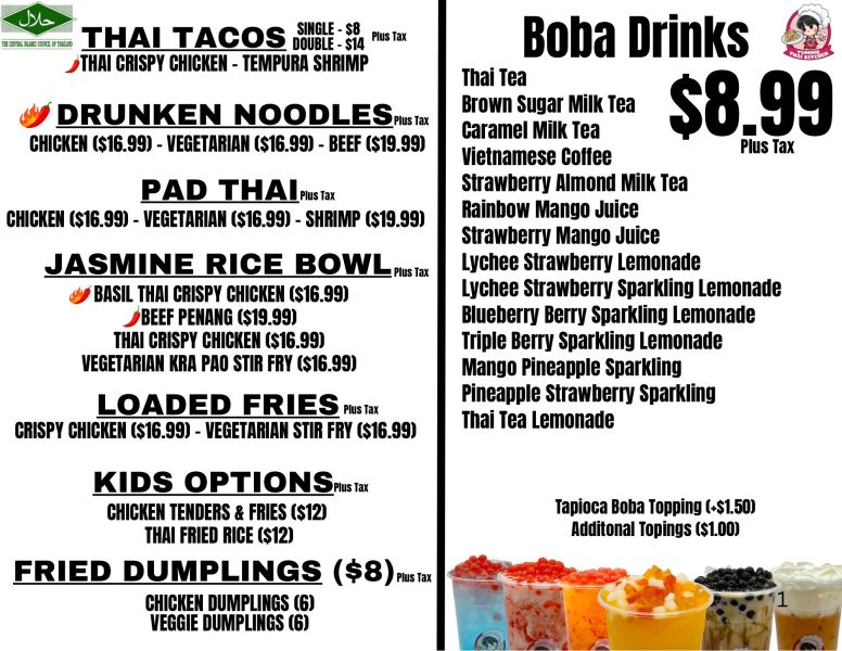 YummieThaiKitchen - Menu 1